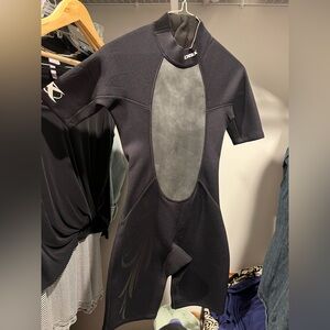 Women's Black One Piece Wetsuit